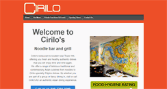 Desktop Screenshot of cirilonoodlebar.co.uk